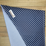 Pinstripes and Polka Dots Pet Bandana - Beeswax Bandanas 