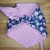 Checkered Aztec Pet Bandana - Beeswax Bandanas 