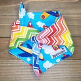 Airplanes and Rainbows Pet Bandana - Beeswax Bandanas 