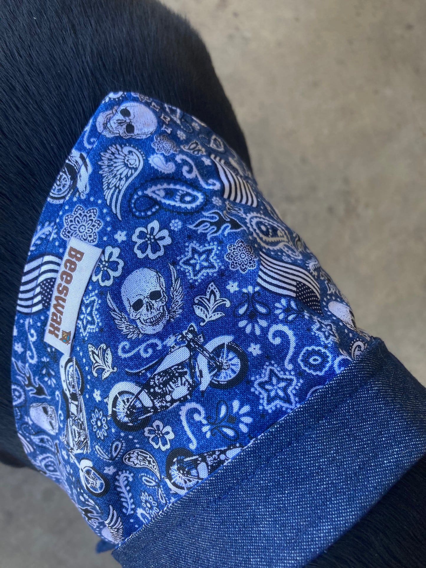 Biker Denim | Reversible Handmade Pet Bandana
